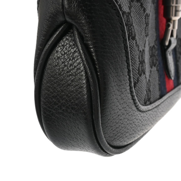 Gucci The Hacker Project Jackie Black Calfskin Shoulder Bag - Picture 9 of 9